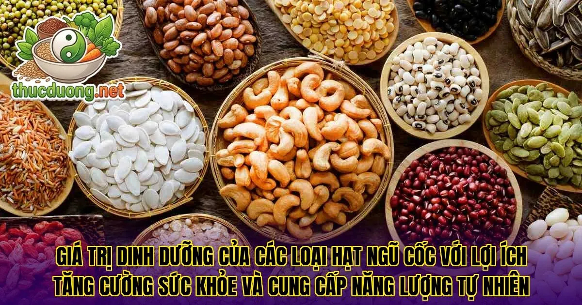 Giá trị dinh dưỡng của các loại hạt ngũ cốc với lợi ích tăng cường sức khỏe và cung cấp năng lượng tự nhiên