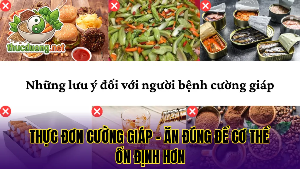 Thực đơn cường giáp – Ăn đúng để cơ thể ổn định hơn