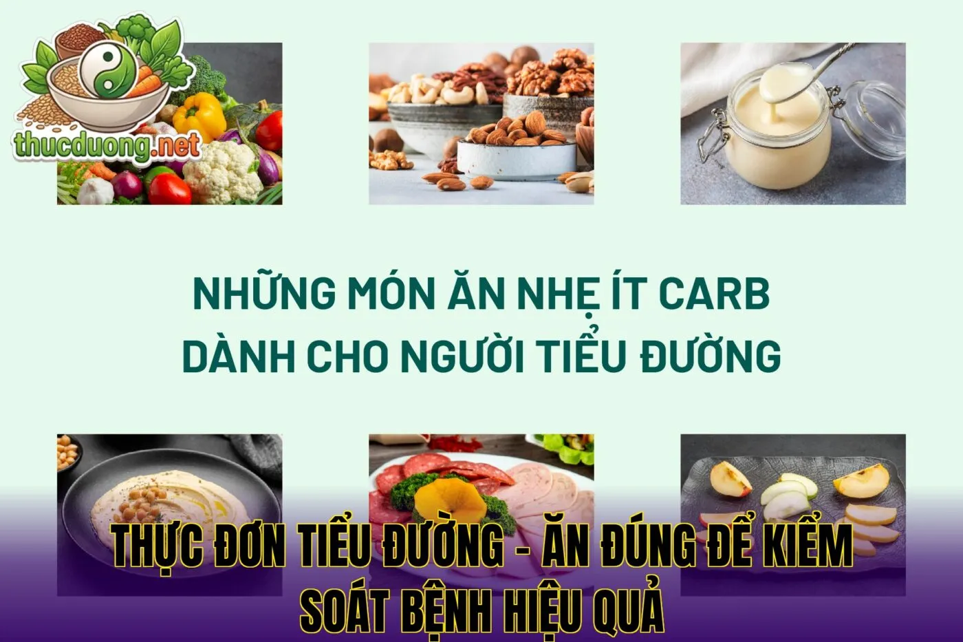 Thực đơn tiểu đường – Ăn đúng để kiểm soát bệnh hiệu quả
