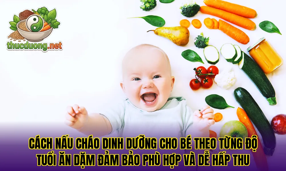 Cách nấu cháo dinh dưỡng cho bé theo từng độ tuổi ăn dặm đảm bảo phù hợp và dễ hấp thu