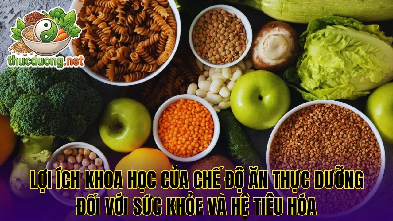 Lợi ích khoa học của chế độ ăn thực dưỡng đối với sức khỏe và hệ tiêu hóa