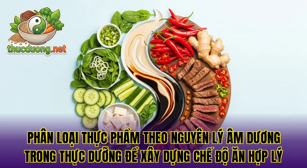 Phân loại thực phẩm theo nguyên lý âm dương trong thực dưỡng để xây dựng chế độ ăn hợp lý